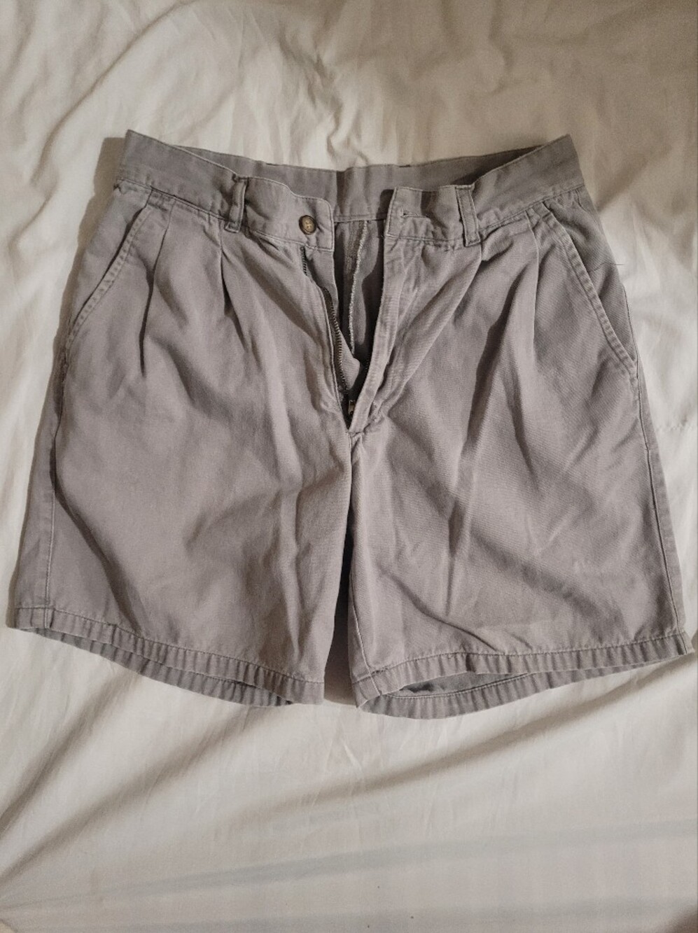 Men's Classic Gray Cotton Shorts - Neutral Everyday Style